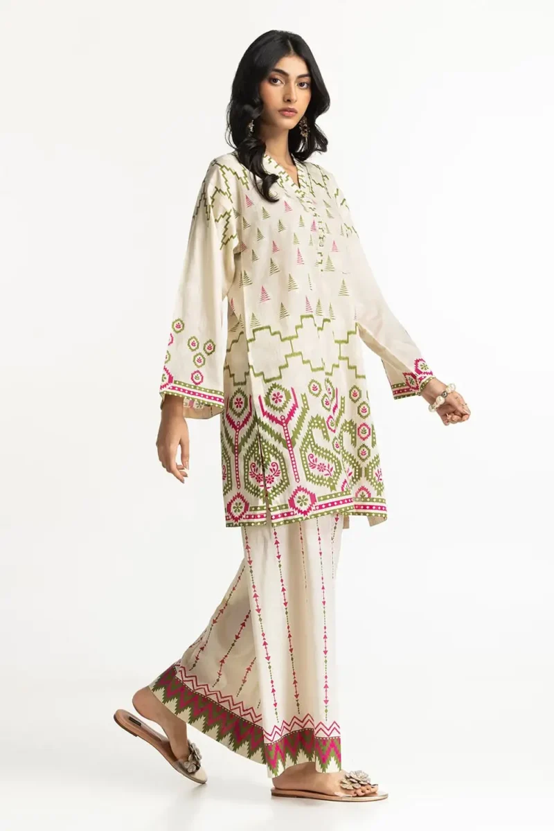Jacquard Shirt And Printed Trouser IUSTTS-224 - Image 4